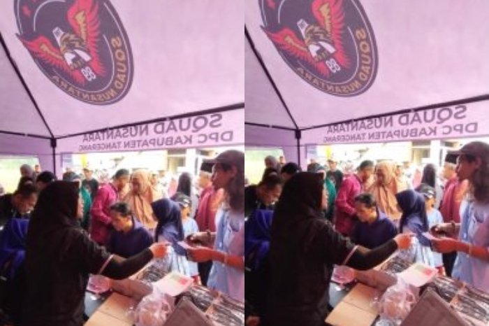 DPC Squad Nusantara Kabupaten Tangerang bekerja sama dengan Pemerintah Desa Saga Kecamatan Balaraja giat pemeriksaan kesehatan mata dan pendampingan UMKM.