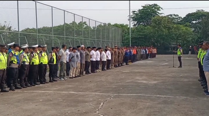 Apel Pengamanan Haul Syekh Abdul Qodir Al Jaelani di Ponpes Al Istiqlaliah Cilongok, Sukamantri, Pasar Kemis. (Doc. Istimewa)