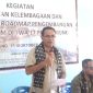 Asisten 2 Setda Ngada, Nicolaus Noywuli ketika memberikan sambutan mewakili Bupati Ngada dalam kegiatan Pembentukan Kelompok Peduli Pariwisata TWA Riung. (Foto: Elfrat Frans Dhena).
