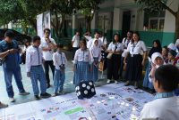 Permainan ular tangga diperuntukkan literasi keuangan dok resmi