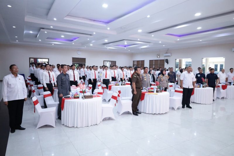 Suasana pembukaan Bimbingan Teknis Bidkum Polda Banten Tahun 2025 yang dipimpin langsung oleh Wakapolda Banten Brigjen Pol Hendra Wirawan.