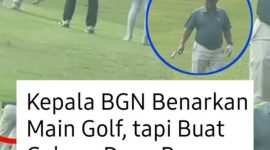 Viral Kepala BGN Dadan Hindayana main golf. Ini faktanya: acara amal alumni IPB galang Rp 450 juta untuk korban banjir Sumatera. (Istimewa)