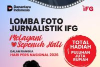 Jurnalis foto, ikuti IFG Photo Journey 2026! Abadikan pelayanan tulus demi hadiah puluhan juta. Batas akhir: 20 Januari 2026. (Dok IFG)