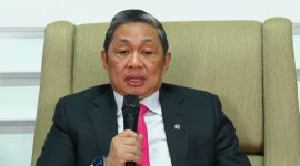 Ketua Umum Partai Gelora Indonesia Anis Matta menyampaikan pidato politik tentang visi kemakmuran bersama dan penguatan masyarakat wirausaha dalam Rakornas ke-3 Partai Gelora.