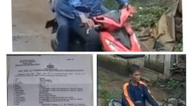 Aksi Curanmor Siang Bolong di Wilayah Hukum Polsek Rajeg, Kabupaten Tangerang Terekam CCTV (Kolase: Istimewa)