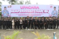 Upacara Peringatan Hari Ibu ke-97 di Lapangan Apel Polresta Tangerang, Senin (22/12/25) dipimpin Kapolresta Tangerang Kombes Pol. Andi Muhammad Indra Waspada Amirullah. (Foto: Dok. Istimewa)