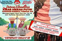 Kirab Merah Putih PNIB 14 Desember 2025: Pesan Ketum Gus Wal soal solidaritas bencana, pelestarian lingkungan, dan semangat kebangsaan anti-radikalisme, juga merayakan Haul Gus Dur. (Foto: Metrosiar)