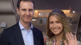 Mantan Presiden Suriah Bashar al-Assad dan istrinya, Asma al-Assad (dok. Instagram @asmaalassadsy)