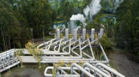 Potret infrastruktur Pembangkit Listrik Tenaga Panas Bumi (PLTP) Wayang Windu di Jawa Barat yang kini menggunakan sistem kontrol digital ABB untuk efisiensi energi. (Foto: Dok. SEG)