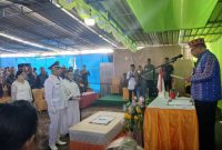 Bupati Agas Lantik Yohanes Awal Jadi Kades PAW Compang Deru, Tekankan Fokus Penanganan Stunting. (Foto: Fidel Sanath)