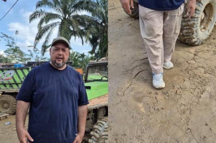 Video viral tunjukkan Kontur jalan Aceh Tamiang disebut bak agar agar usai banjir bandang menerjang. Menko AHY akui kerusakan infrastruktur sangat parah, janji percepat perbaikan jembatan dan pengerahan alat berat. (Foto: Instagram.com/@windoherwindo)