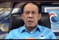 Sekretaris Jenderal Partai Gelora Indonesia, Mahfuz Sidik, menyampaikan arahan dalam Rapat Koordinasi DPP dan DPW yang digelar secara daring.