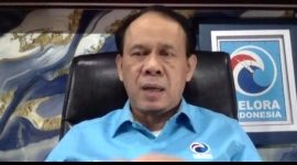 Sekretaris Jenderal Partai Gelora Indonesia, Mahfuz Sidik, menyampaikan arahan dalam Rapat Koordinasi DPP dan DPW yang digelar secara daring.