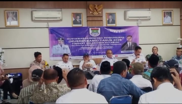 Musrenbang Kelurahan Kutabumi menjadi forum penyerap aspirasi warga. Pemerintah kelurahan bersama unsur kecamatan dan stakeholder membahas prioritas pembangunan berkelanjutan tahun 2027.