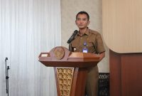 Camat Kemiri Rudi HK saat menyampaikan sambutan(dok.istimewa)