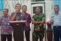 Camat Kemiri Rudi HK saat sambutan acara serah terima jabatan Kapolsek Mauk di Aula kantor kecamatan Mauk(dok.istimewa)