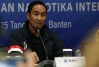 Kepala BNN RI Komjen Pol. Suyudi Ario Seto memberikan keterangan pers terkait maraknya tren penyalahgunaan “gas tertawa” di kalangan remaja yang dinilai berisiko fatal bagi kesehatan.