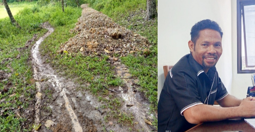 Anggota DPRD Ngada Soroti Pekerjaan Jalan Bontor–Santak yang Tak Kunjung Rampung. (Foto: Elfrat Frans Dhena)