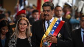 Presiden Venezuela Nicolas Maduro dan sang istri (Dok. Net)