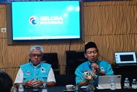 Ketua DPW Partai Gelora Provinsi Banten, Wishnu Yudhamukti, menyampaikan target pencapaian Partai Gelora pada Pemilu 2029 dalam rapat konsolidasi DPW–DPD.