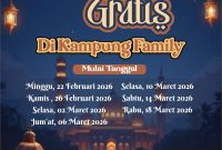 Jadwal sahur gratis di kampung family (dok.istimewa)