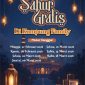 Jadwal sahur gratis di kampung family (dok.istimewa)