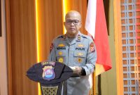 Kapolda Banten Irjen Pol Hengki menyampaikan imbauan kepada masyarakat terkait kesiapan pengamanan dan layanan penitipan kendaraan menjelang arus mudik Lebaran, di Rupatama Polda Banten, Selasa (03/03).