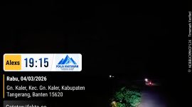 Banyak lampu PJU di Jalan Syekh Nawawi Tanara mati. Warga Gunung Kaler–Kresek soroti respons Dishub Kabupaten Tangerang(PWGK/Metrosiar)