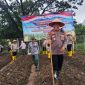 Kapolsek Pasar Kemis AKP Humaedi memimpin langsung kegiatan penanaman jagung serentak kuartal I tahun 2026 di Desa Gelam Jaya, Kecamatan Pasar Kemis, Kabupaten Tangerang.
