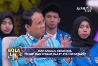 Mahfuz Sidik saat menjadi narasumber dalam diskusi Bola Liar Kompas TV membahas dinamika konflik Iran dan Amerika Serikat di Jakarta, Jumat (27/3/2026).