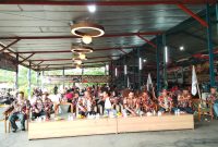 Ketua Mada Laskar Merah Putih Provinsi Banten, Rudy Ongki Ginting, bersama jajaran pengurus menghadiri acara halalbihalal Idul Fitri 1447 H di Mako-1 Kota Tangerang.