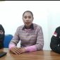Sekretaris KPU Ngada, Andry Rinaldy (kiri), bersama Ketua KPU Ngada Stefania Octaviana Meo (tengah) dan Komisioner Timoteus Epivanus Kelisebo/Nongky (kanan) saat memberikan keterangan kepada media.