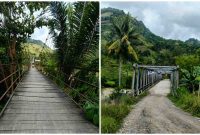 Keterangan Gambar:
Perbandingan jembatan gantung dan jembatan rangka penghubung wilayah Papi dan Garutu di Desa Buttu Batu, Kabupaten Enrekang.