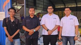 Calon Ketua Umum Kamar Dagang dan Industri (KADIN) Provinsi Gorontalo, Fauzan Fadel (ketiga dari kiri0, ingatkan pemerintah untuk kolaborasi bukan monopoli ekspor. (dok. Istimewa)