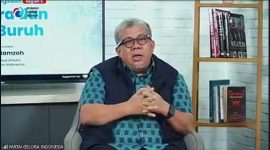 Fahri Hamzah menyampaikan pandangannya terkait pengelolaan ekonomi nasional dalam kajian bertema “Negara dan Hari Buruh”.