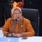 Komisioner Kompolnas Irjen Pol (Purn) Ida Oetari Poernamasasi menyampaikan dukungan terhadap langkah Polda Metro Jaya dalam penanganan kejahatan jalanan saat konferensi pers di Polda Metro Jaya, Jumat (22/5/2026).