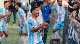 Eforia Sejumlah Pemain Marsela Langa usai Memenangi Laga Semifinal Leg 2 Bowali Cup. Kini Menatap Laga Final. (Foto: Istimewa)