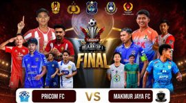 Atmosfer final Turnamen Belajen Cup I 2026 semakin memanas saat Pricom FC berhadapan dengan Makmur Jaya FC di Lapangan Sepak Bola Belajen, Kecamatan Alla, Kabupaten Enrekang. Duel dua tim terbaik siap menyajikan pertandingan penuh gengsi dan tensi tinggi demi meraih gelar juara.