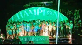 Euforia pemain Marsela Langa usai menjadi juara 1 juara Bowali Cup 1. (Foto: Elfrat Frans Dhena)