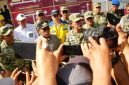 Kasum TNI Richard Tampubolon meninjau percepatan pembangunan infrastruktur dan meresmikan fasilitas air bersih di Tapanuli. (dok. Puspen TNI)