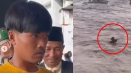 Aksi heroik Kadri Maiwansyah menyelamatkan lansia di Sungai Batang Anai, Sumbar, banjir pujian dan apresiasi. (Instagram.com/@undercover.id)