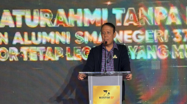 Foto : Ketua Umum Alumni SMA 37 Jakarta (Ikasman 37) Boy Rafli Amar