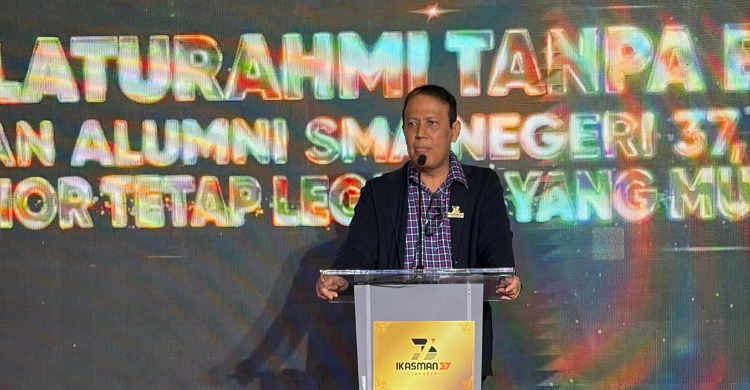 Foto : Ketua Umum Alumni SMA 37 Jakarta (Ikasman 37) Boy Rafli Amar