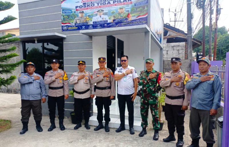 Lurah kutabumi, anggota Polsek Pasar Kemis, Anggota Koramil Pasar Kemis dan Anggota Linmas Kutabumi.