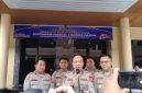 Kapolda Banten Irjen Pol. Hengki didampingi Wakapolda Banten Brigjen Pol. Hendra Wirawan memberikan keterangan kepada awak media terkait pelaksanaan bakti kesehatan dalam rangka Hari Bhayangkara ke-80 Tahun 2026 di Mapolda Banten.
