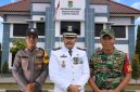 Keterangan poto. Binmas kutabumi Bipka Andri Wijaya, Lurah Kutabumi Ade Sunaryo, Babinsa Kutabumi Sertu  Sudirno