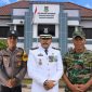 Keterangan poto. Binmas kutabumi Bipka Andri Wijaya, Lurah Kutabumi Ade Sunaryo, Babinsa Kutabumi Sertu  Sudirno