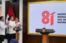 Pemerintah secara resmi meluncurkan logo dan identitas visual peringatan HUT ke-81 Kemerdekaan RI di Kompleks Istana Kepresidenan, Jakarta, pada Senin, 29 Juni 2026. (Foto: BPMI Setpres)