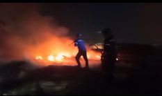 Lahan di Perbatasan Pasar Kemis Mendadak Terbakar, Camat hingga TNI-Polri Turun Tangan