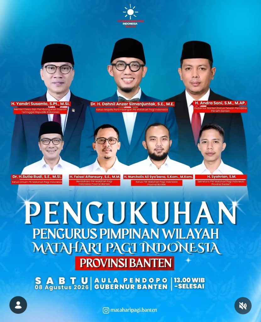 Poster Kegiatan Matahari Pagi Indonesia di Banten